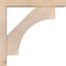 Ekena Millwork Westlake Block Smooth Bracket w/ Offset Brace, Douglas Fir, 3 1/2"W x 16"D x 16"H BKT0402X16X16WTL05SDF - alternate 3